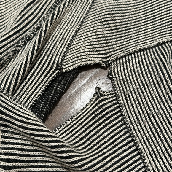 ❤️BKE❤️Flyaway Open Weave Cardigan Sweater - Black, Gray - Picture 7 of 7